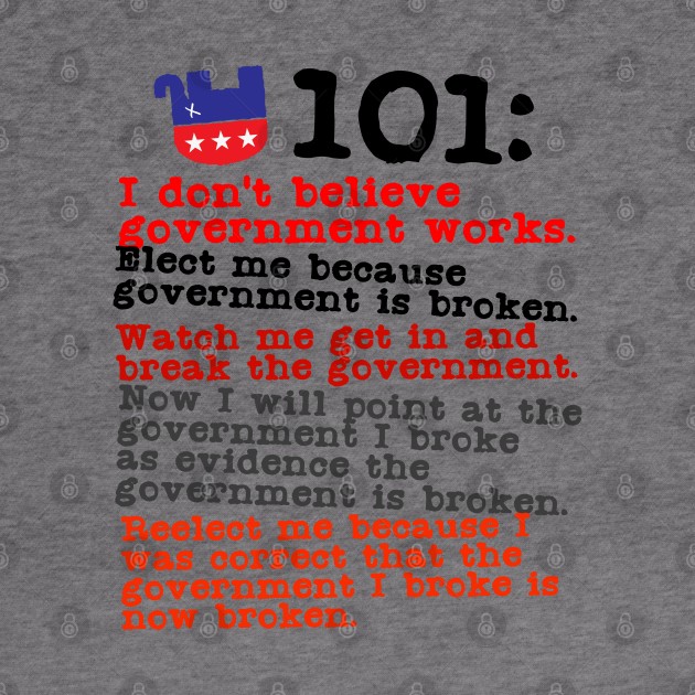 Republicanism 101: Breaking Government by darklordpug